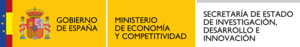 Logotip Ministeri d'Economia i Competitivitat / Secretaria d'Estat d'Investigació, Desenvolupament i Innovació
