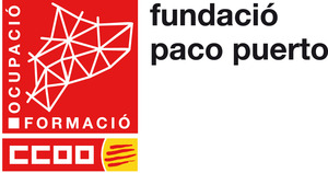 Logotip CCOO - Confederació Sindical de Comissions Obreres / Fundació Paco Puerto